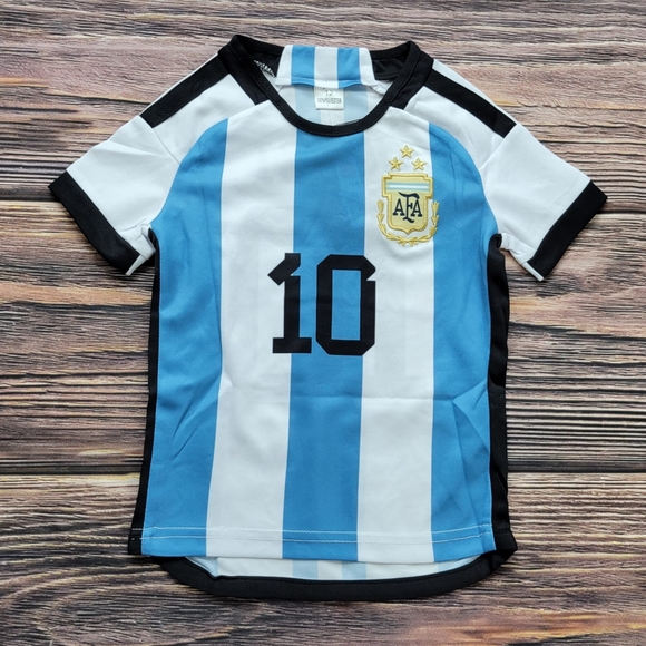Argentina kid's soccer Jersey and shorts - Picture 2 of 3